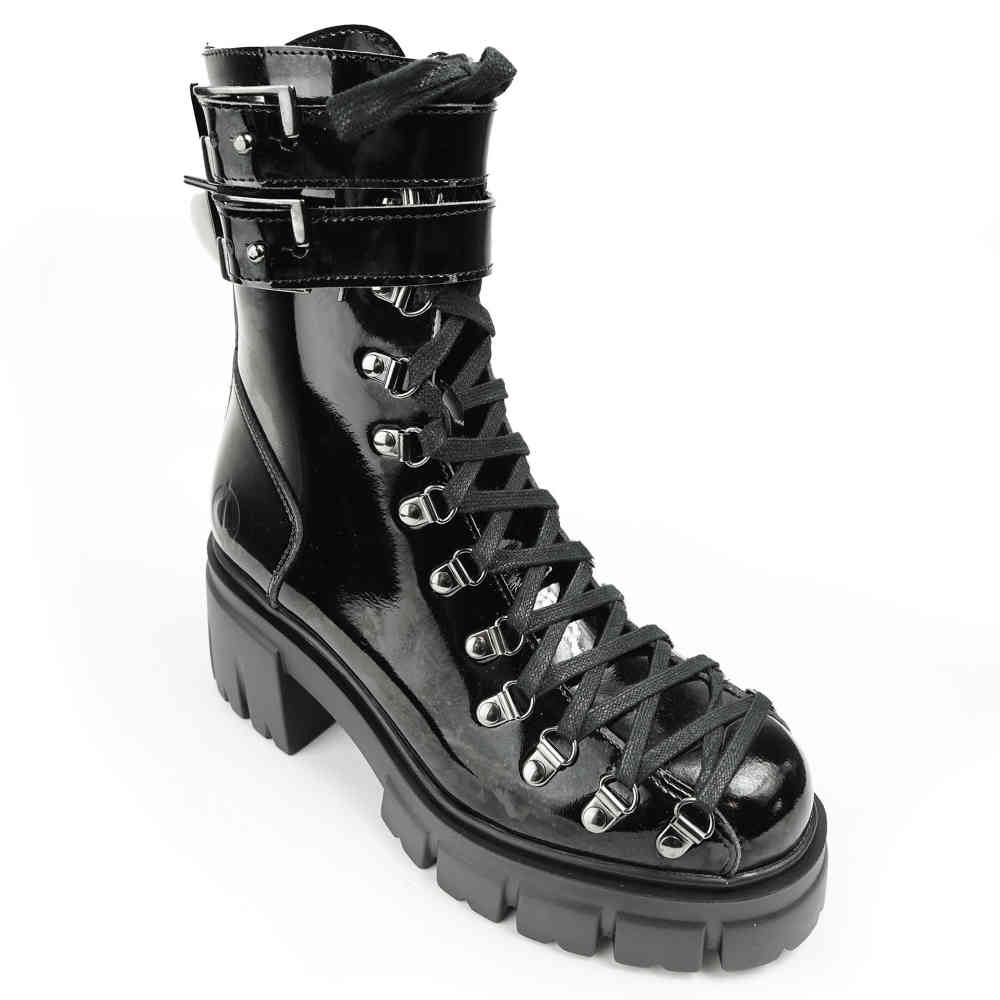 Altercore - Chloe II Vegan Plateau Laarzen - Zwart